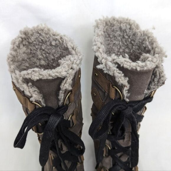 Sorel Emelie Lace Up Waterproof Boots Major 9.5 - Picture 8 of 14